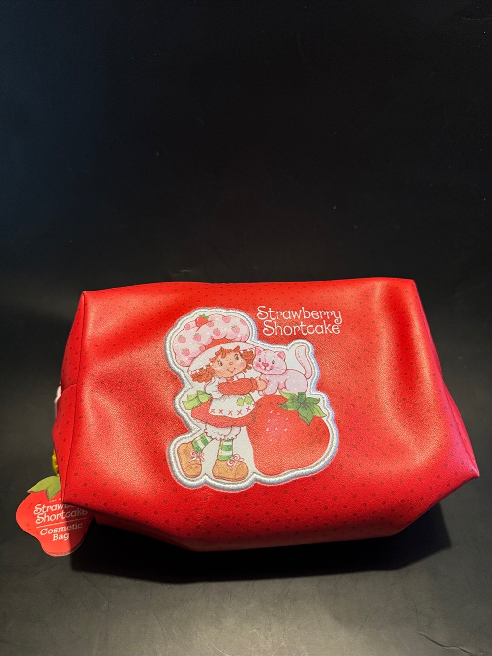 Strawberry Shortcake Red Cosmetic Pouch - Cute Travel Makeup Bag